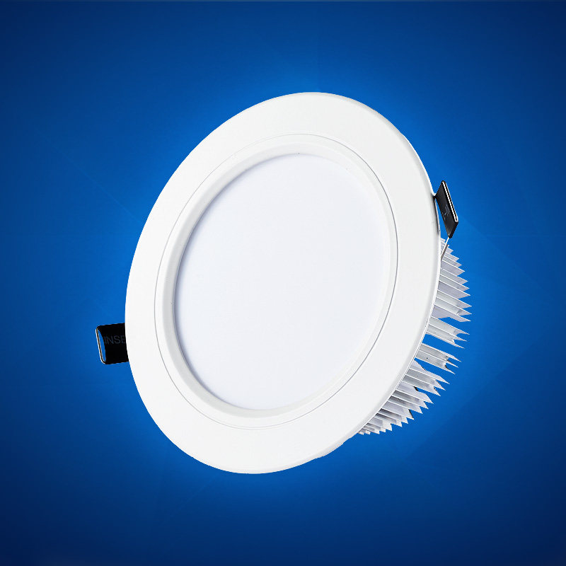 led筒灯白色喷白款烤漆全白25寸4寸5寸射灯筒灯