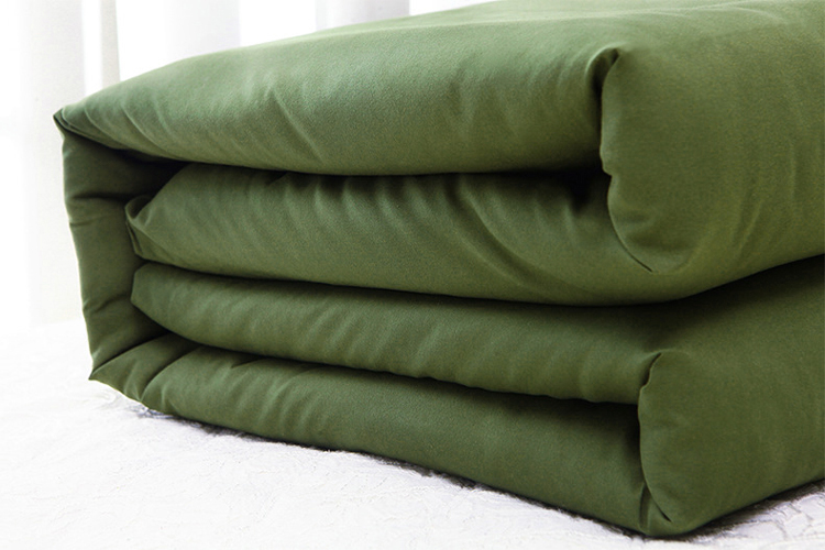 被子正品绿色棉花褥子学生被套床单棉花被