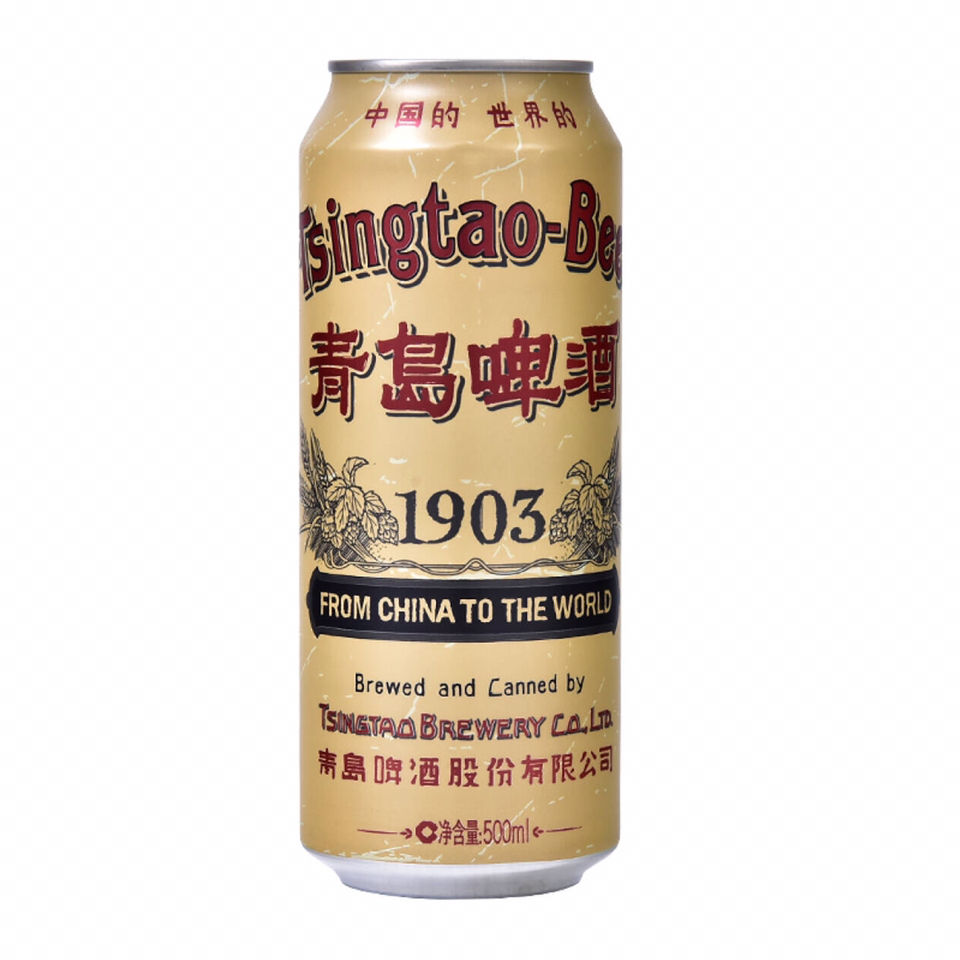 青岛啤酒tsingtao经典1903国潮复古10度500ml12听大罐啤酒
