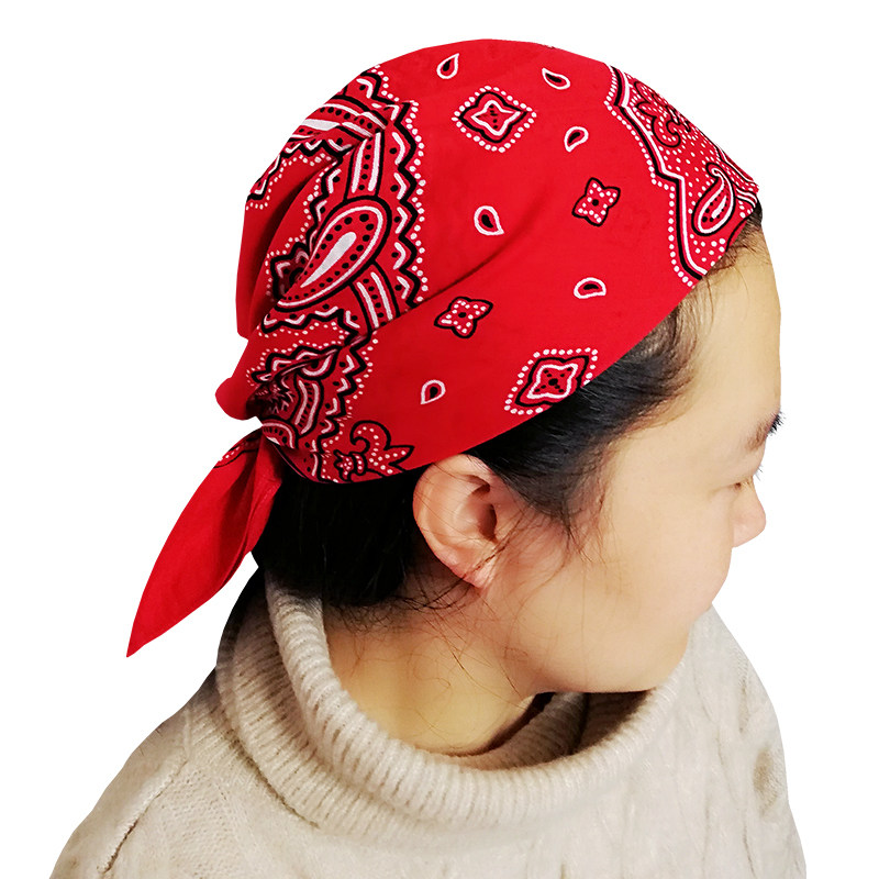 男女日本制造头巾薄款通用印花方巾百搭装饰围巾