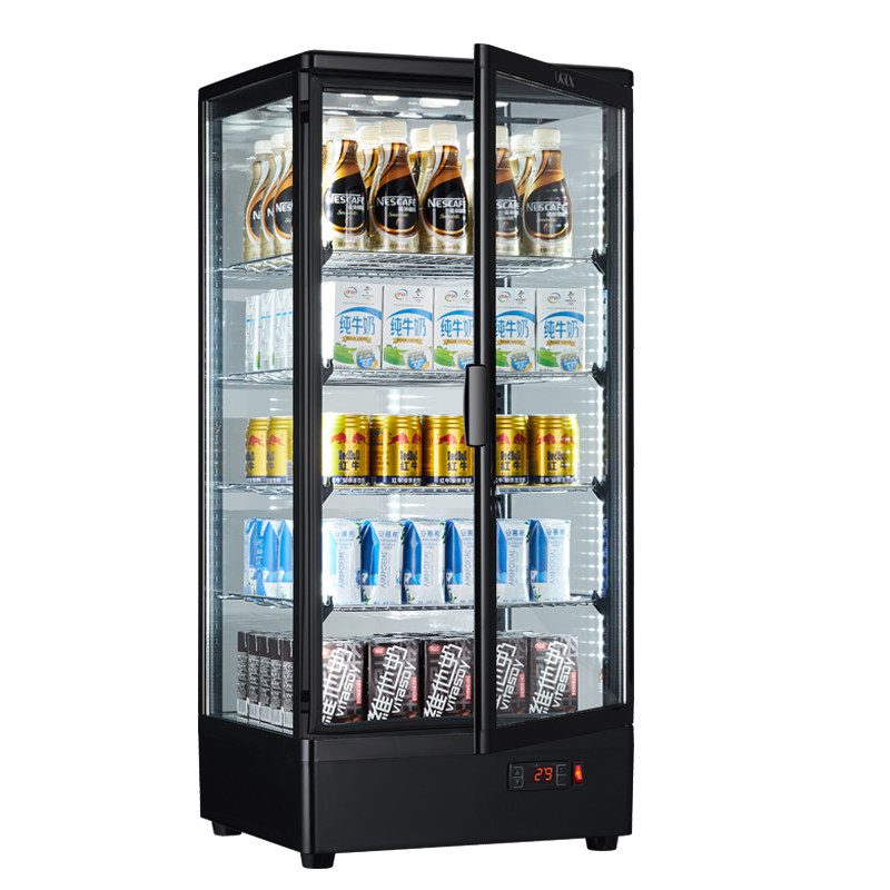 加热ugex保温恒温热饮展示柜便利店超市牛奶矿泉水展示柜