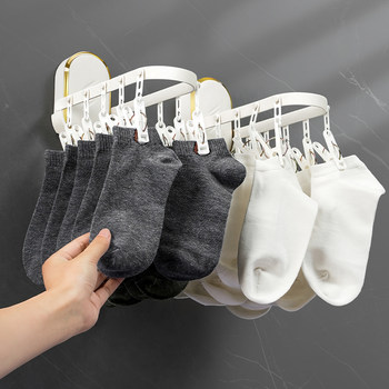 No punching socks drying rack multi-functional clothes drying rack underwear underwear ຄົວເຮືອນລະບຽງເກັບຮັກສາ artifact foldable