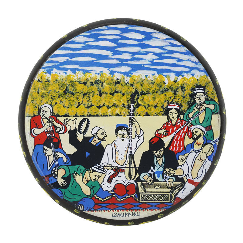 手鼓民族新疆维吾尔族手工乐器彩绘麦西饭店装饰板鼓