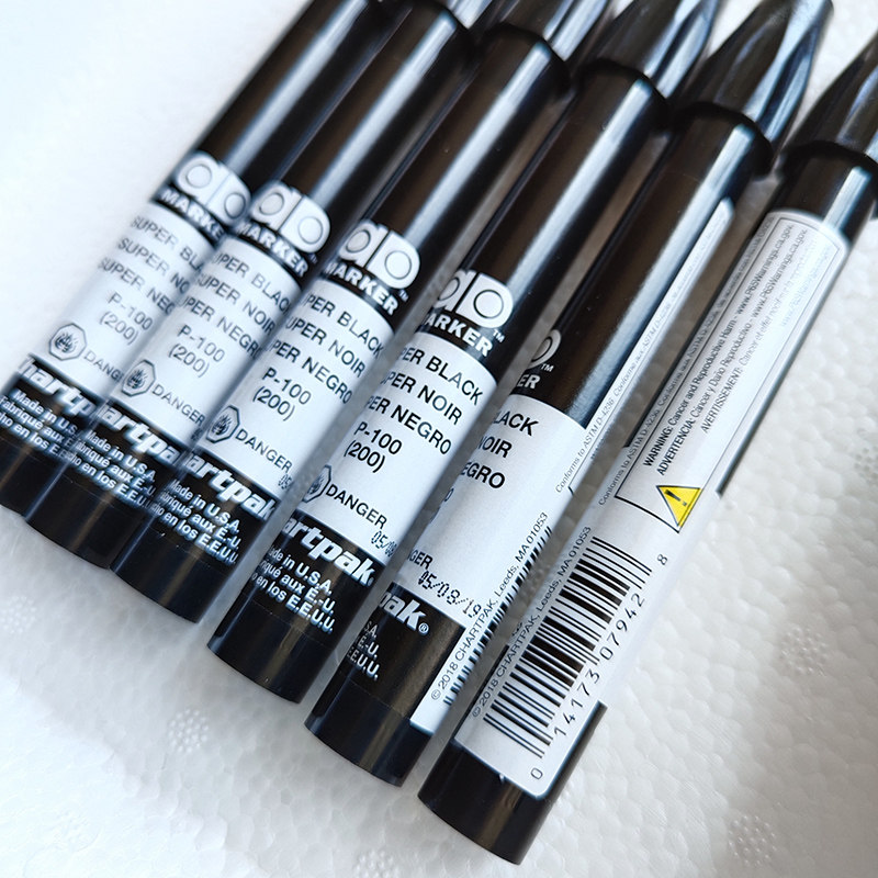 美国ad马克黑色p100酒精记号马克笔