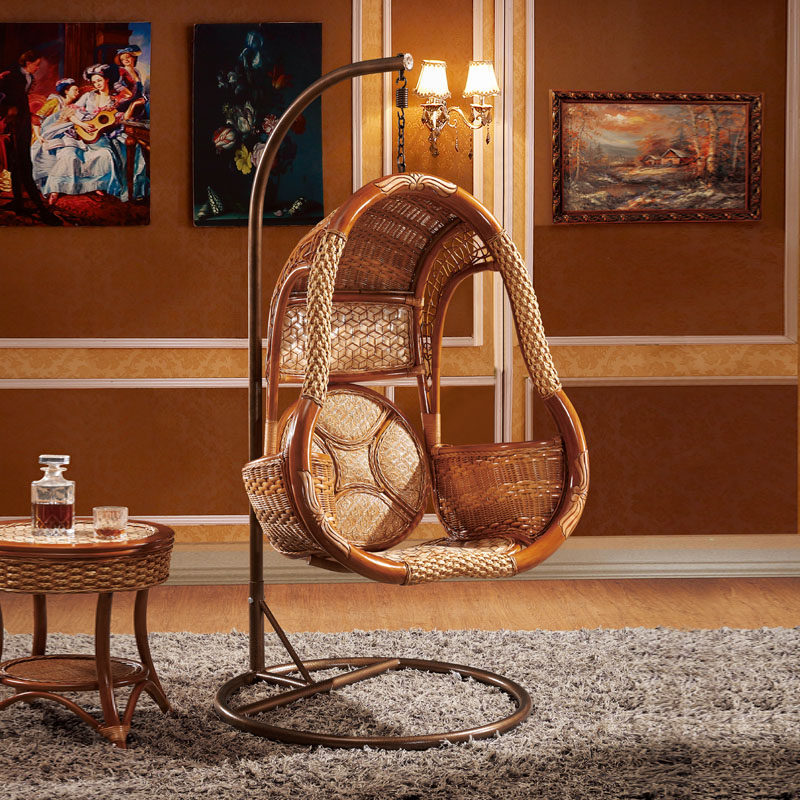 真藤吊篮欧式天然鸟巢秋千ins室内户外阳台户外秋千