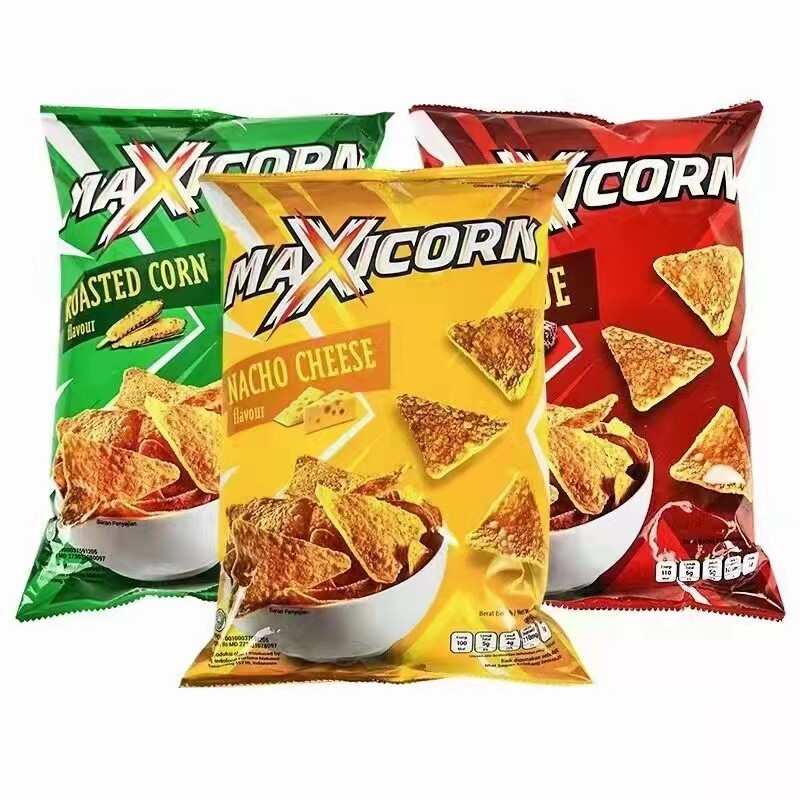 临期食品印尼进口maxicorn玉米片150g奶酪薯片休闲膨化食品