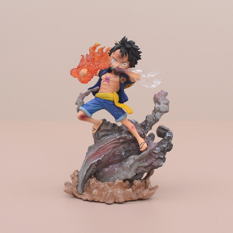 路飞海贼航海王二档火拳手办盒装战斗模型桌面手办