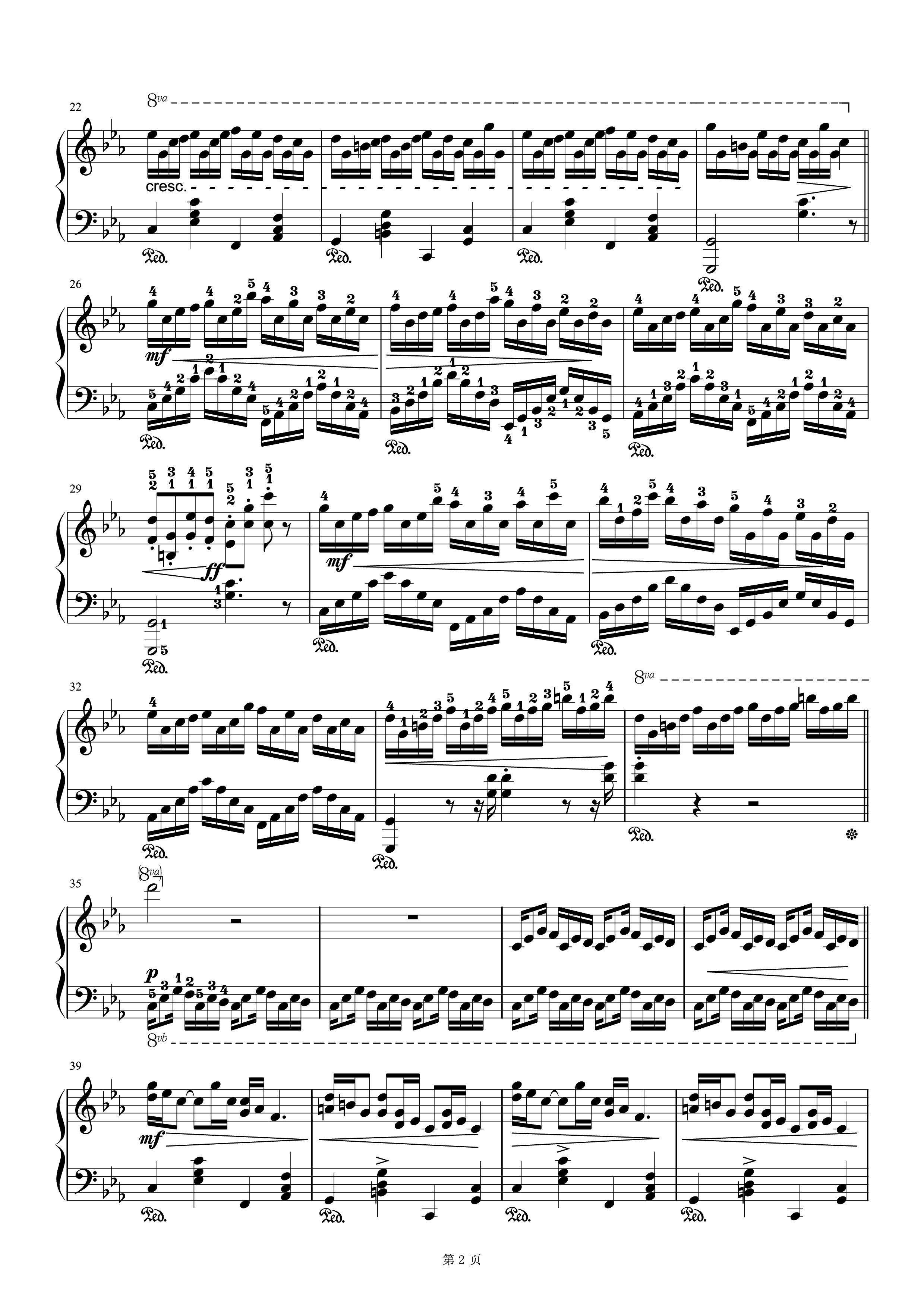 马克西姆克罗地亚狂想曲原版钢琴琴谱指法超高高清好听乐器软件