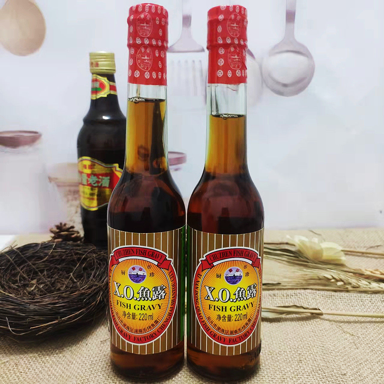 2瓶装潮汕xo鱼露调料家用泡菜专用调味料拌料鱼露