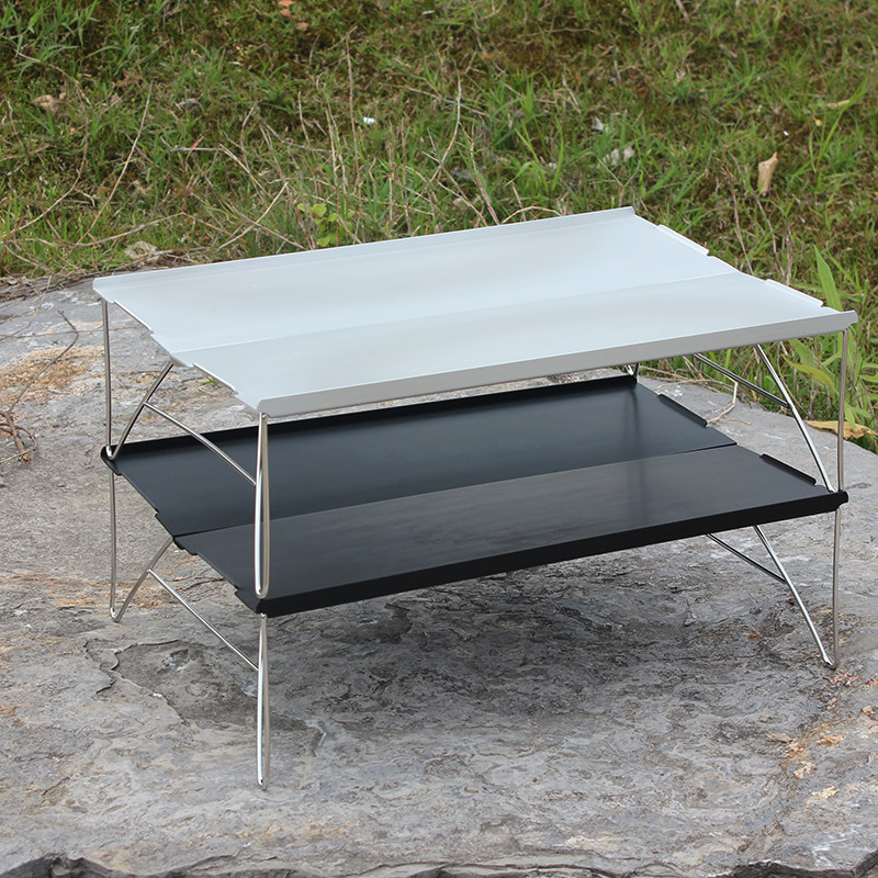 凯乐图户外折叠桌子便携式超轻迷你铝桌茶几自驾游户外桌子