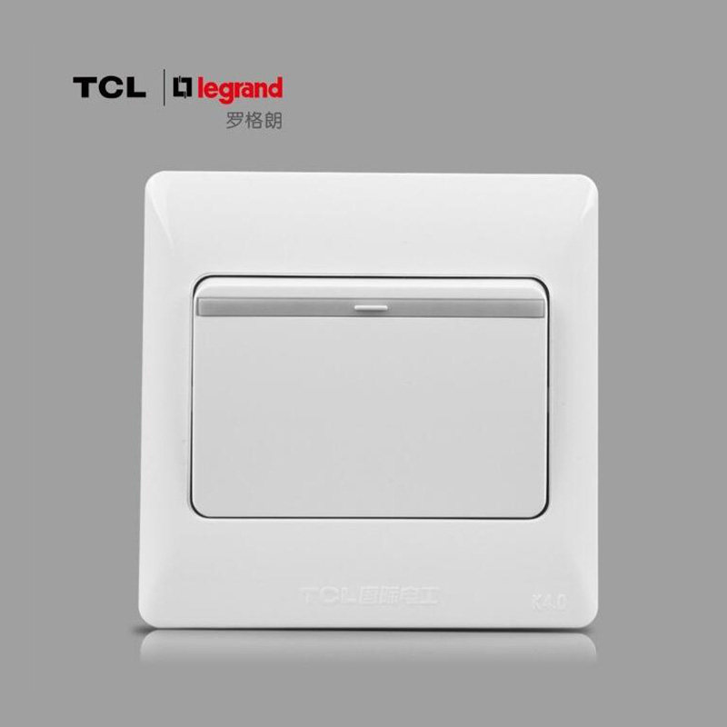 tcl罗格朗k40系列单开单开单一位单极大极大按钮单控开关