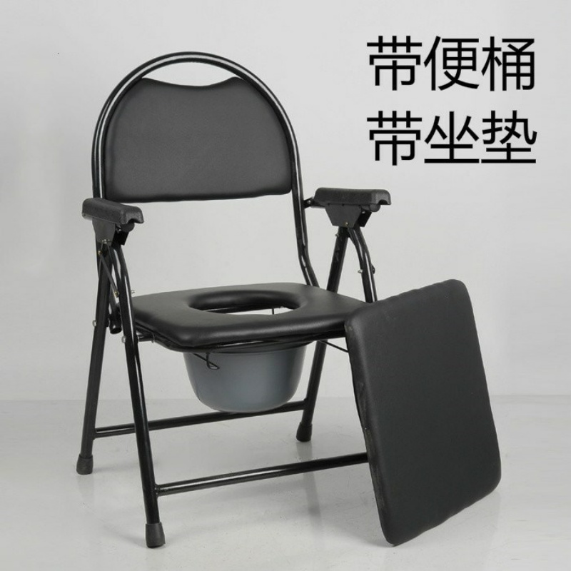 老人坐便椅大便椅子可折叠式老人厕所座椅拉屎凳子坐便器移动家用