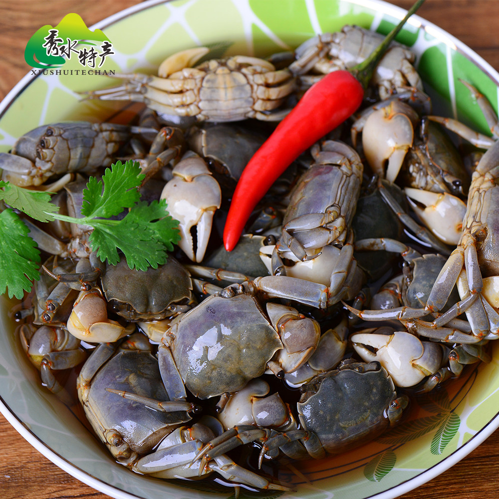 蟹醉宁波海鲜特产白玉螃蜞发财蟹小醉蟹水产蟹类制品