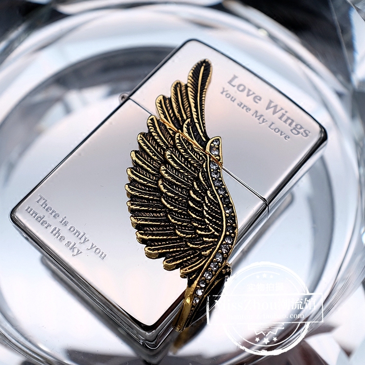 美国原装正品zippo打火机韩版爱神之翼天使之翼翅膀zippo
