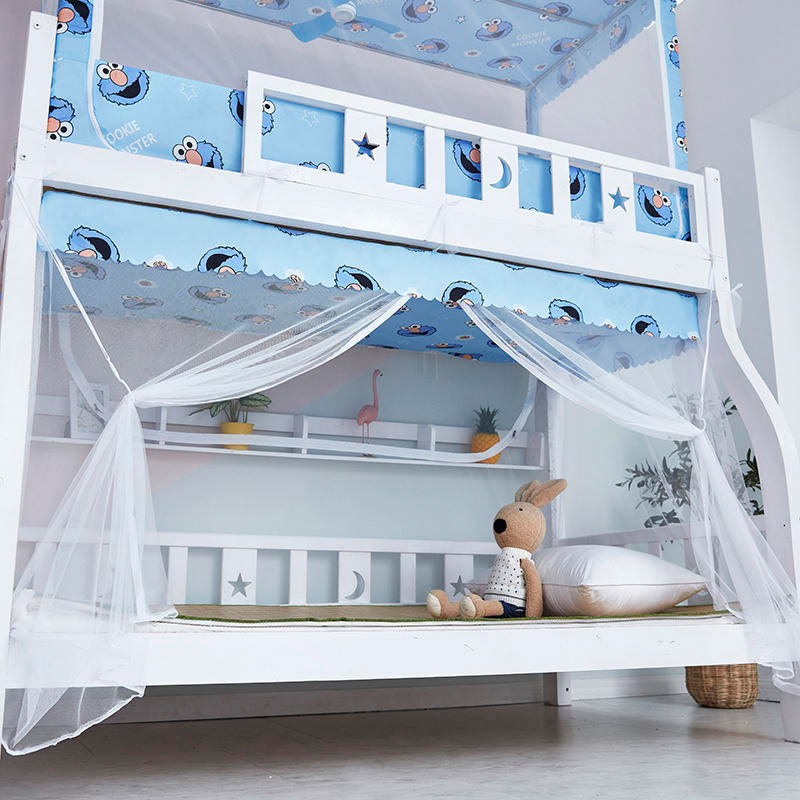 母床蚊帐梯形下铺双层高低床双架1.2m1.5儿童0.9家用蚊帐