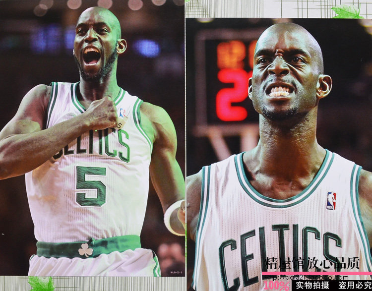高清nba狼王凯文加内特海报写真墙纸kg篮球球星篮球球迷用品