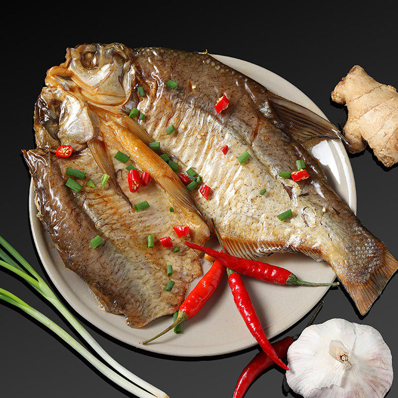 湖北卤鱼风干三件即食开袋熟食肉包干肉包装鱼干