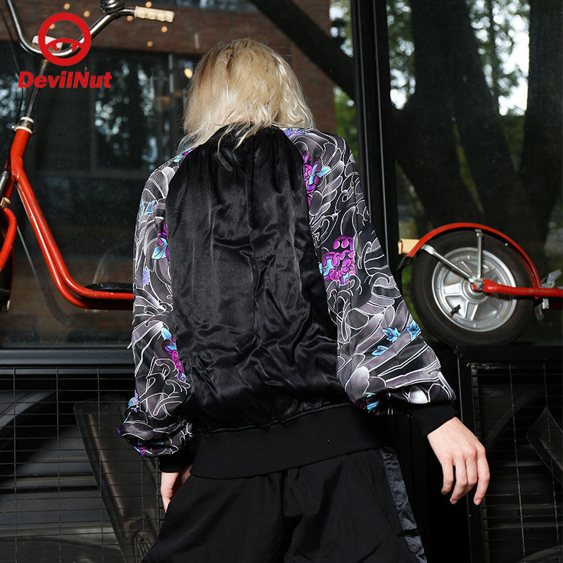 devilnut潮牌恶魔春季新款男女国潮夹克棒球短外套