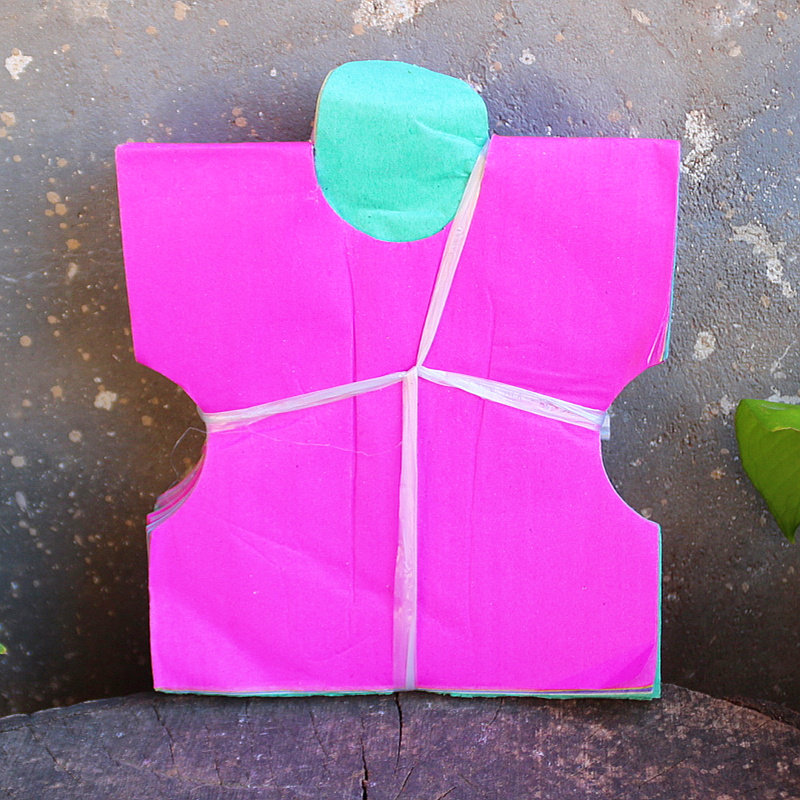 包邮五色福衣双面彩色纸衣祭祀土地祖先中元节摆件