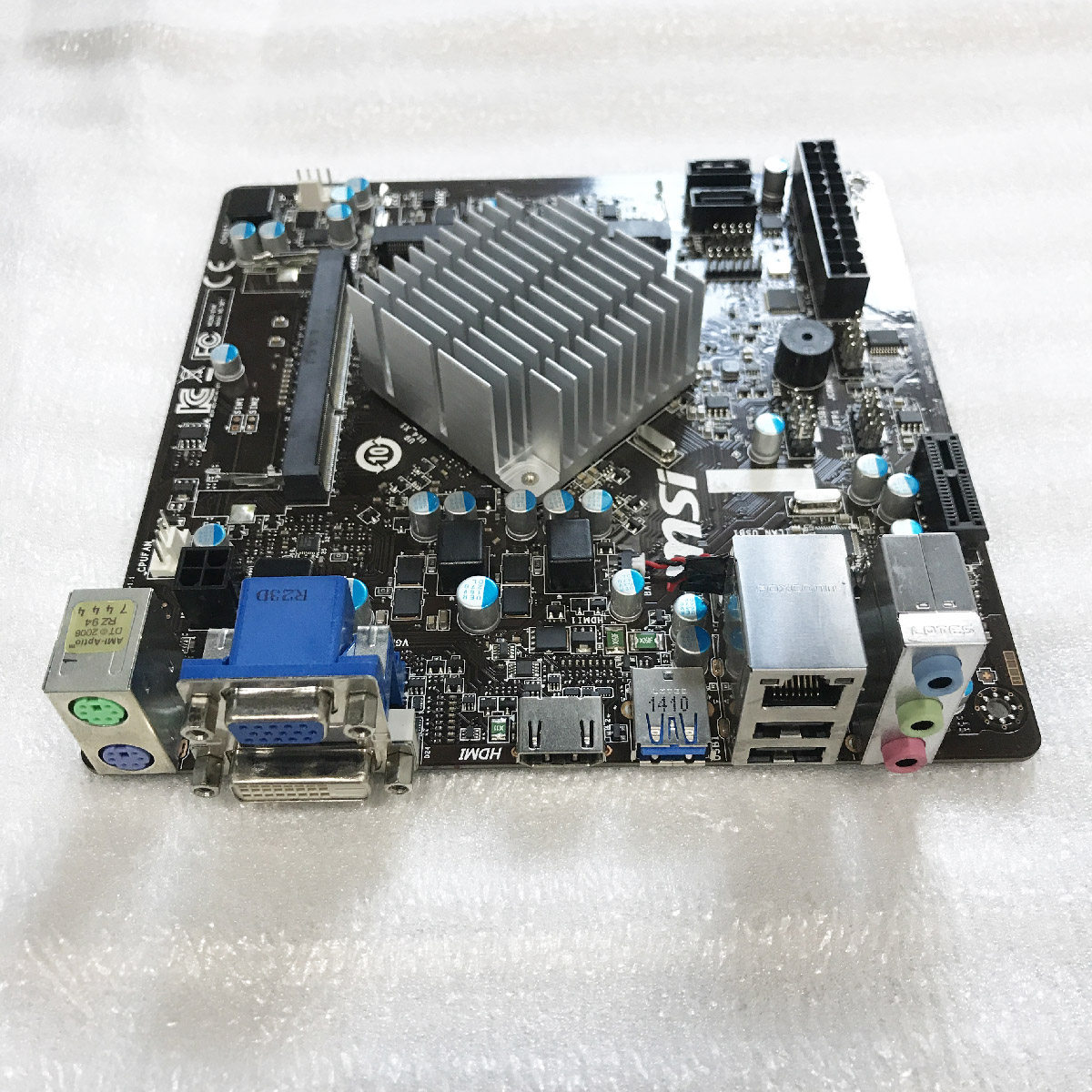 主板msi微星j1800iitx板载cpu群晖nas路由主板