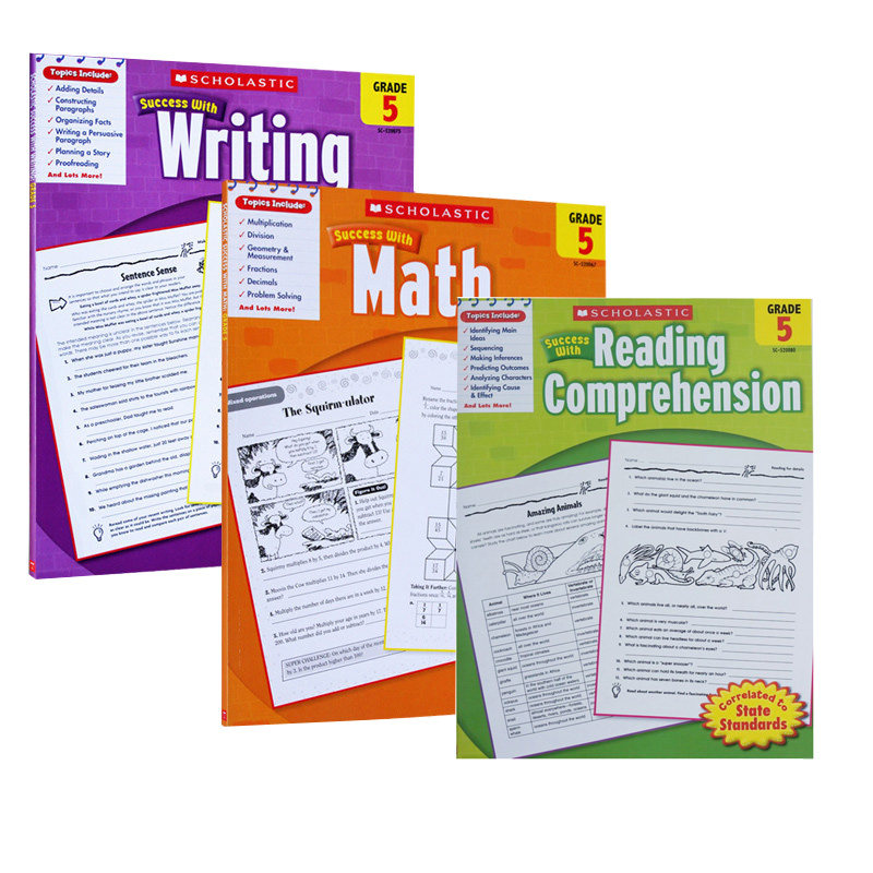 进口学乐练习教材教科书美国数学阅读书写系列人文社科类原版书