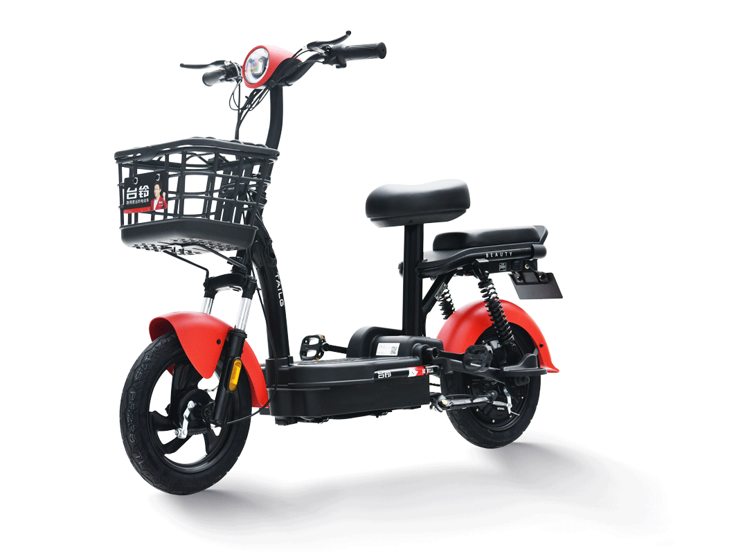 新款台铃电动车小钢豆新国标电动自行车子母车可加装gps手机定位