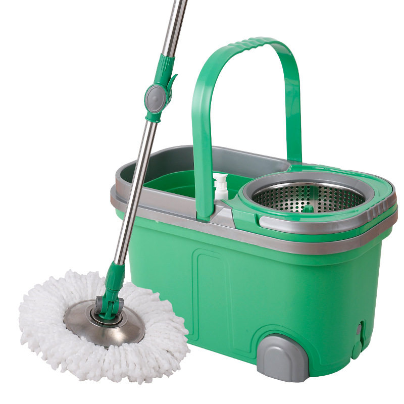 拖把开普特家用布带自动驱动旋转式拖地甩干桶桶免手旋转拖把