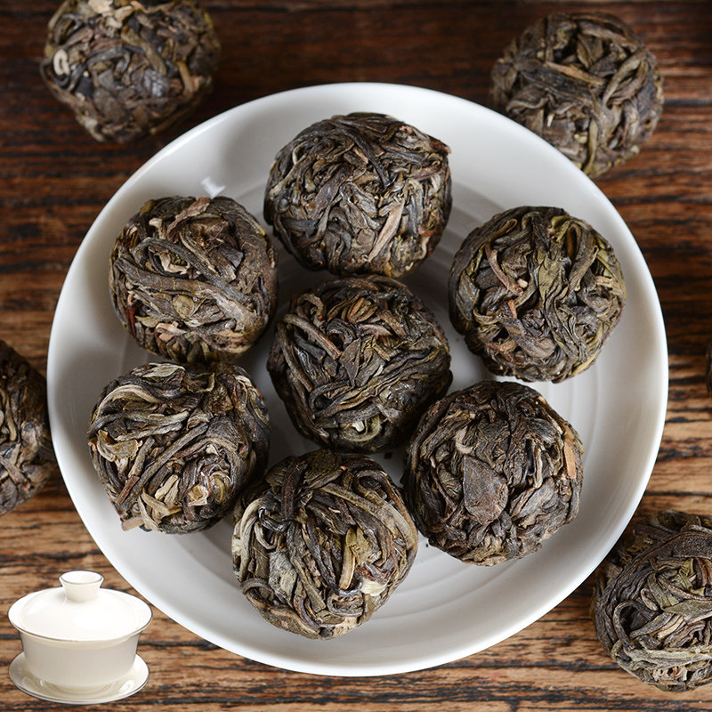 冰岛普洱茶生茶古树小龙珠1000g云南茶叶礼盒装小沱散装生普洱茶