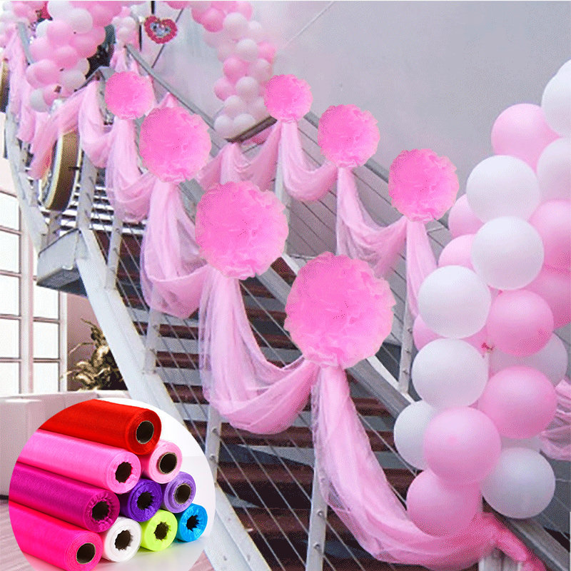 布料玻璃纱装饰纱布婚庆纱幔婚房布置雪纱网纱海绵垫