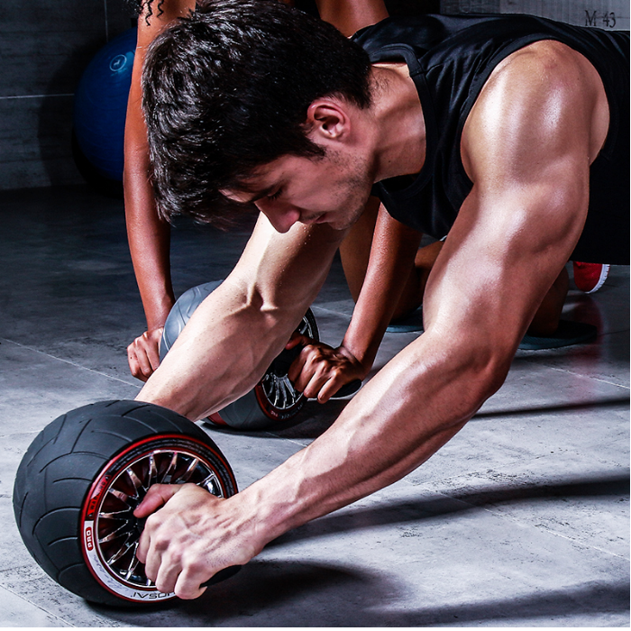 美国若赛健腹轮巨轮家用静音健身器材男女滚轮腹肌健腹轮