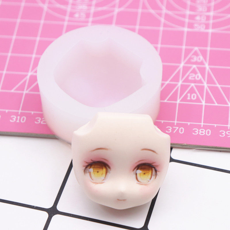 超轻粘土 软陶 脸部模具 大q版脸膜 卡通人脸模具 硅胶脸模大脸