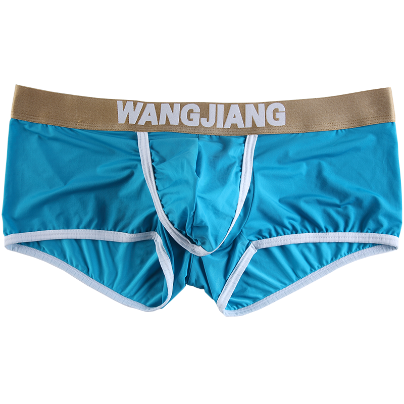 三条装 男士超薄冰丝无痕低腰三角青年诱惑内裤潮 性感半透明夏季