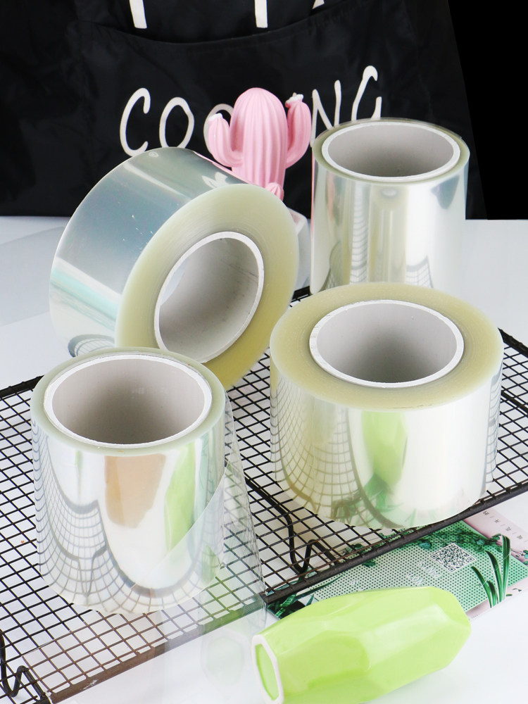 加厚慕斯蛋糕围边爆浆透明生日装饰软硬塑料纸膜烘焙包装6/8/10cm