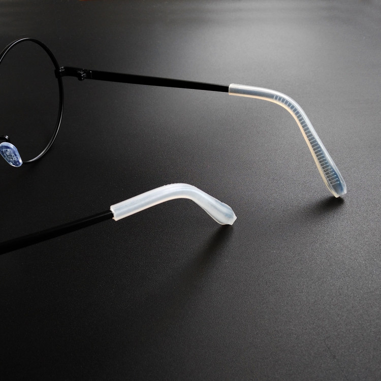 眼镜腿防滑脚套钛金属眼镜腿防滑过敏超细硅胶眼镜腿脚套眼镜配件