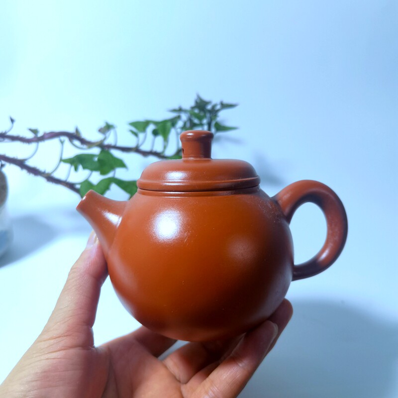 90年代早期宜兴紫砂茶壶库存原矿清水水泥红泥粉浆茶壶