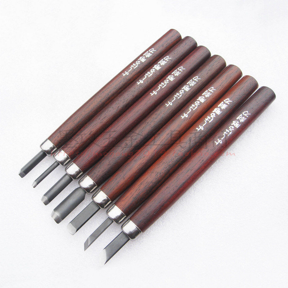 刻刀木刻木工日本义春本组雕刻版画工具雕刻刀