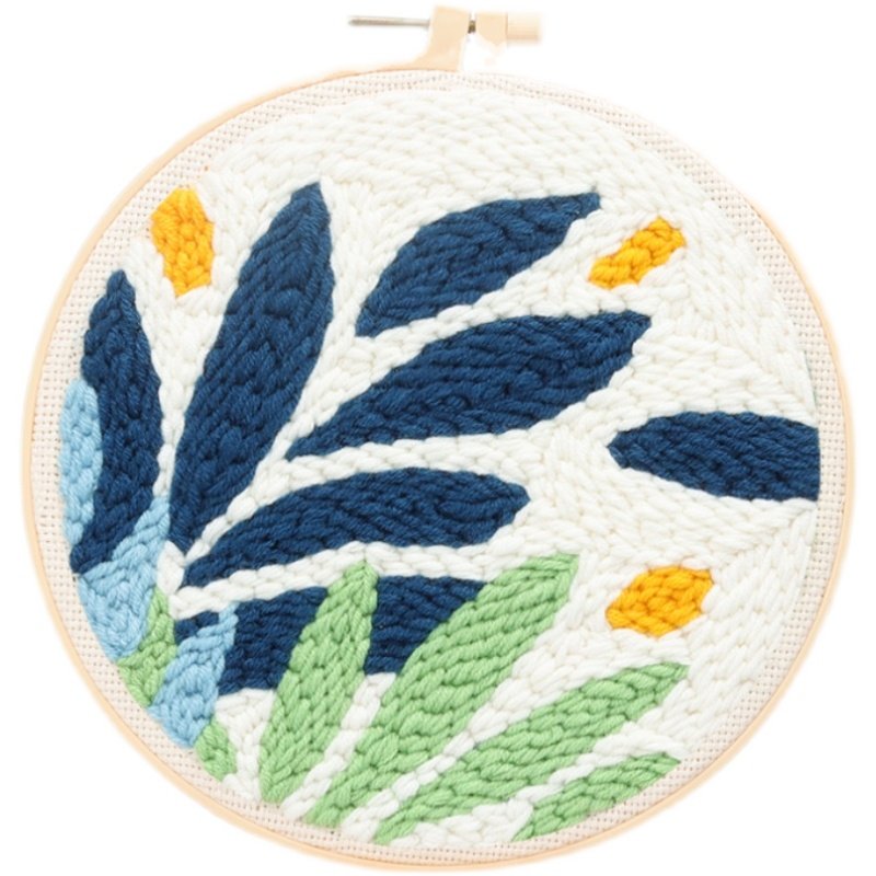 戳戳戳针绣布花布布戳布墩绣格子布格子刺绣布料缝纫diy材料套装