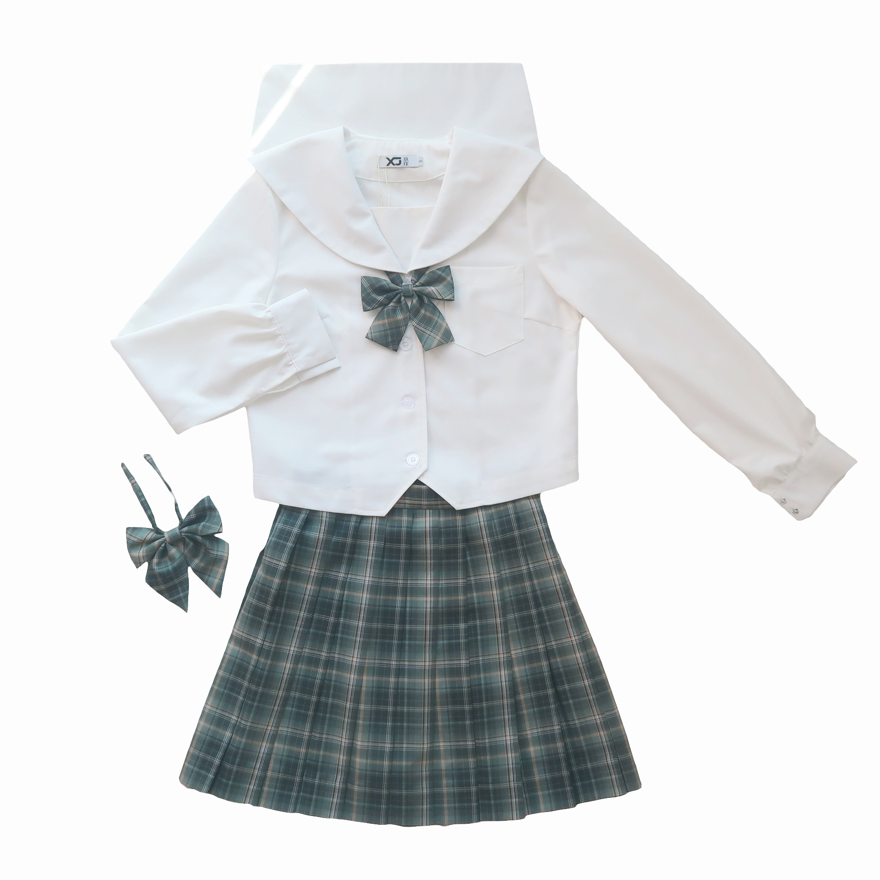 正统jk制服白无本关东襟基础款学生学院风札幌襟水手服校班服女春