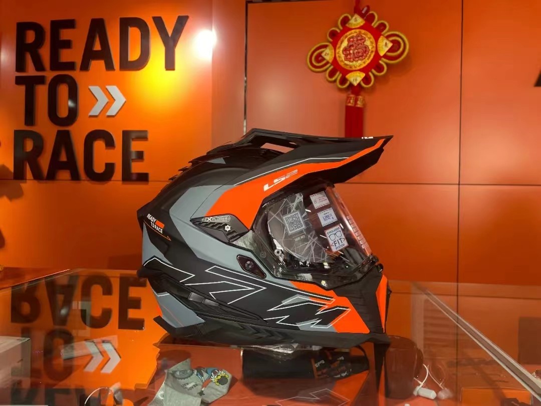 ktm原厂联名ls2拉力头盔吸湿排汗轻盈玻璃纤维其他摩托车用品