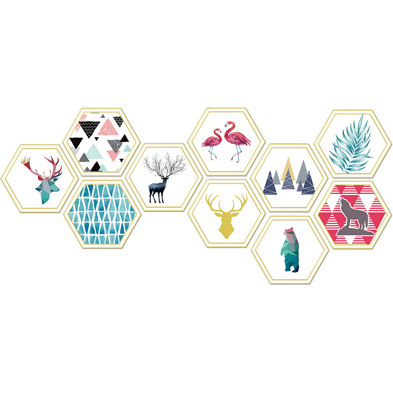 网红贴纸墙壁背景墙背景改造图案装饰卧室少女墙贴