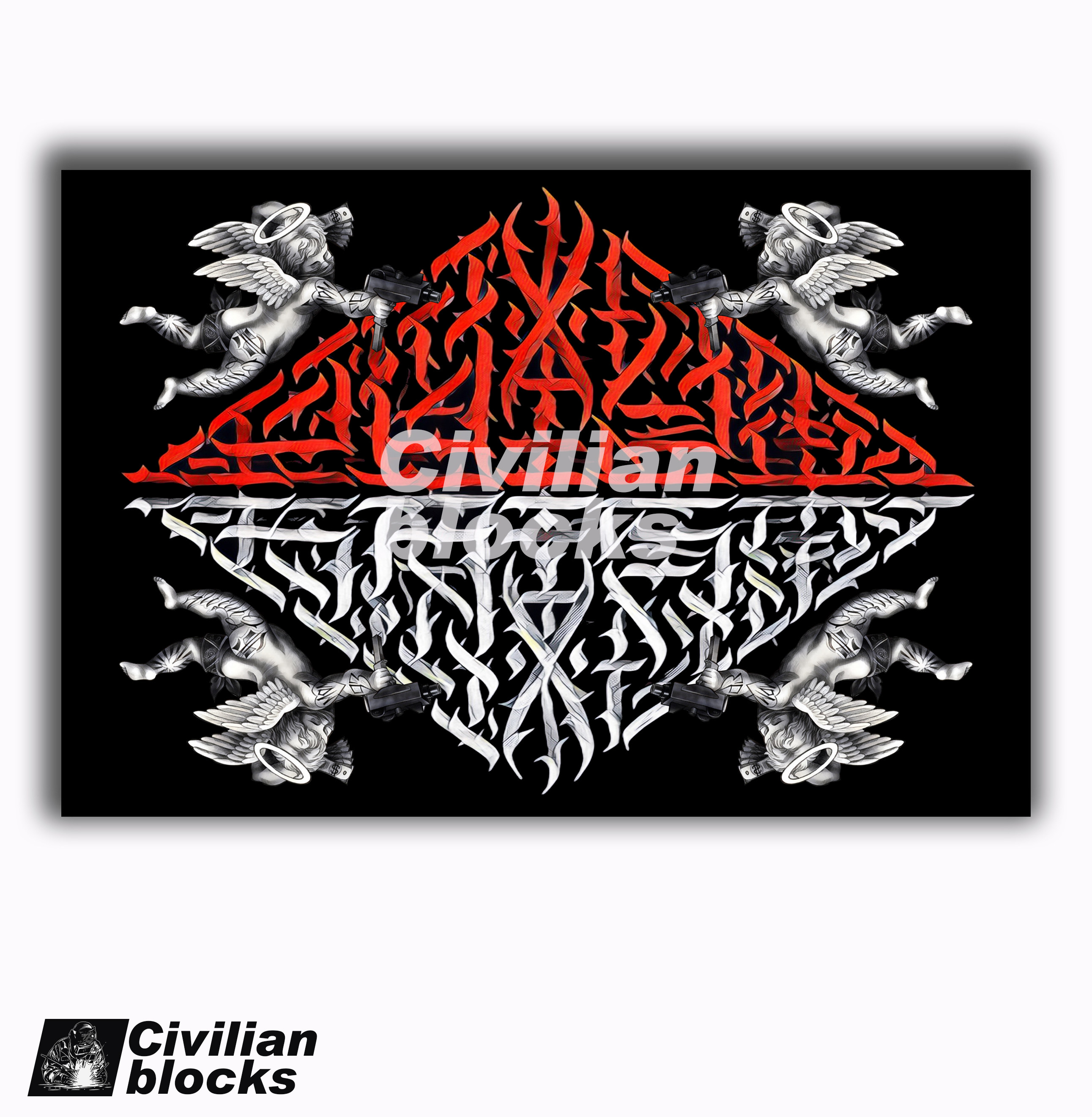 西海岸卡诺花体字oldschool嘻哈hiphop墨西哥og匪帮硬核地毯