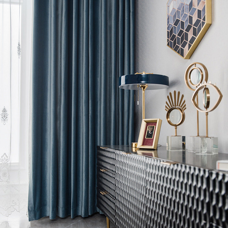 高品质纳米绒窗帘遮光免打孔