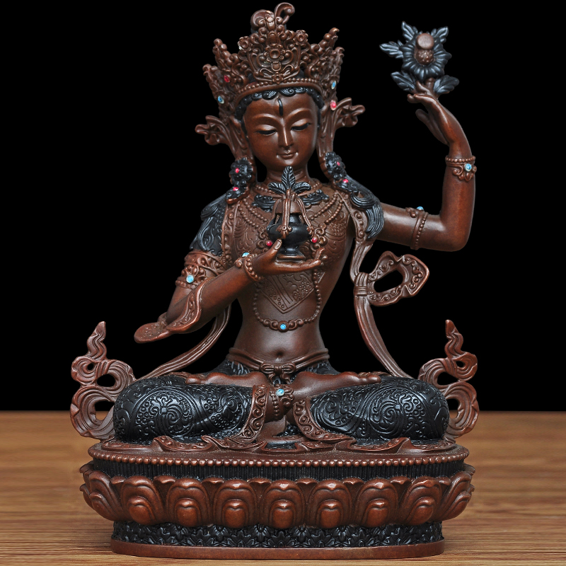 慈母全铜菩萨摆件大号佛像藏传密宗居家佛堂摆件