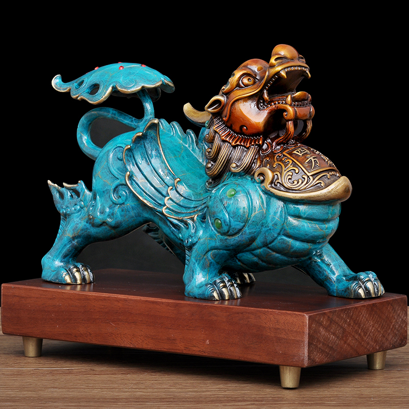 全铜貔貅摆件皮丘风水招财家居客厅玄关办公室摆件