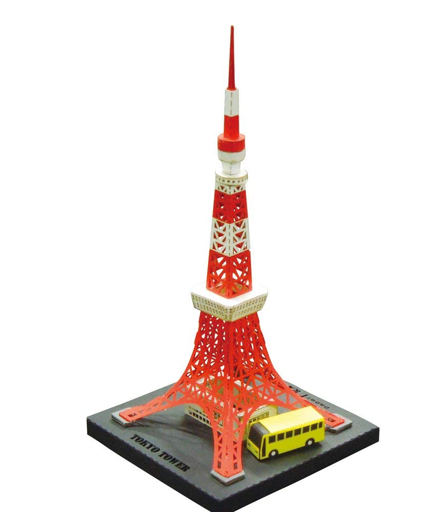 日本papernano纸模纳米场景模型摆件东京京塔场景