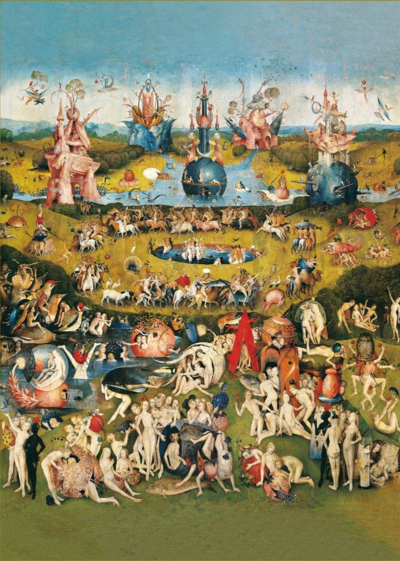 现货意大利ricordi进口名画拼图16057g世俗花园人间拼图