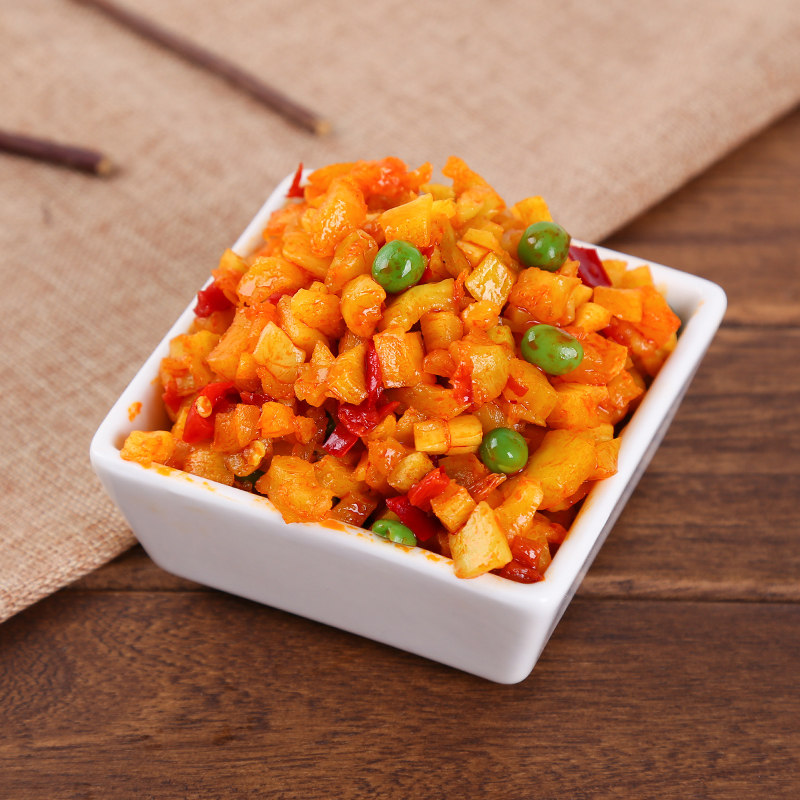 萝卜味遇红油卜丁六位10斤整箱散装装小咸菜腌制