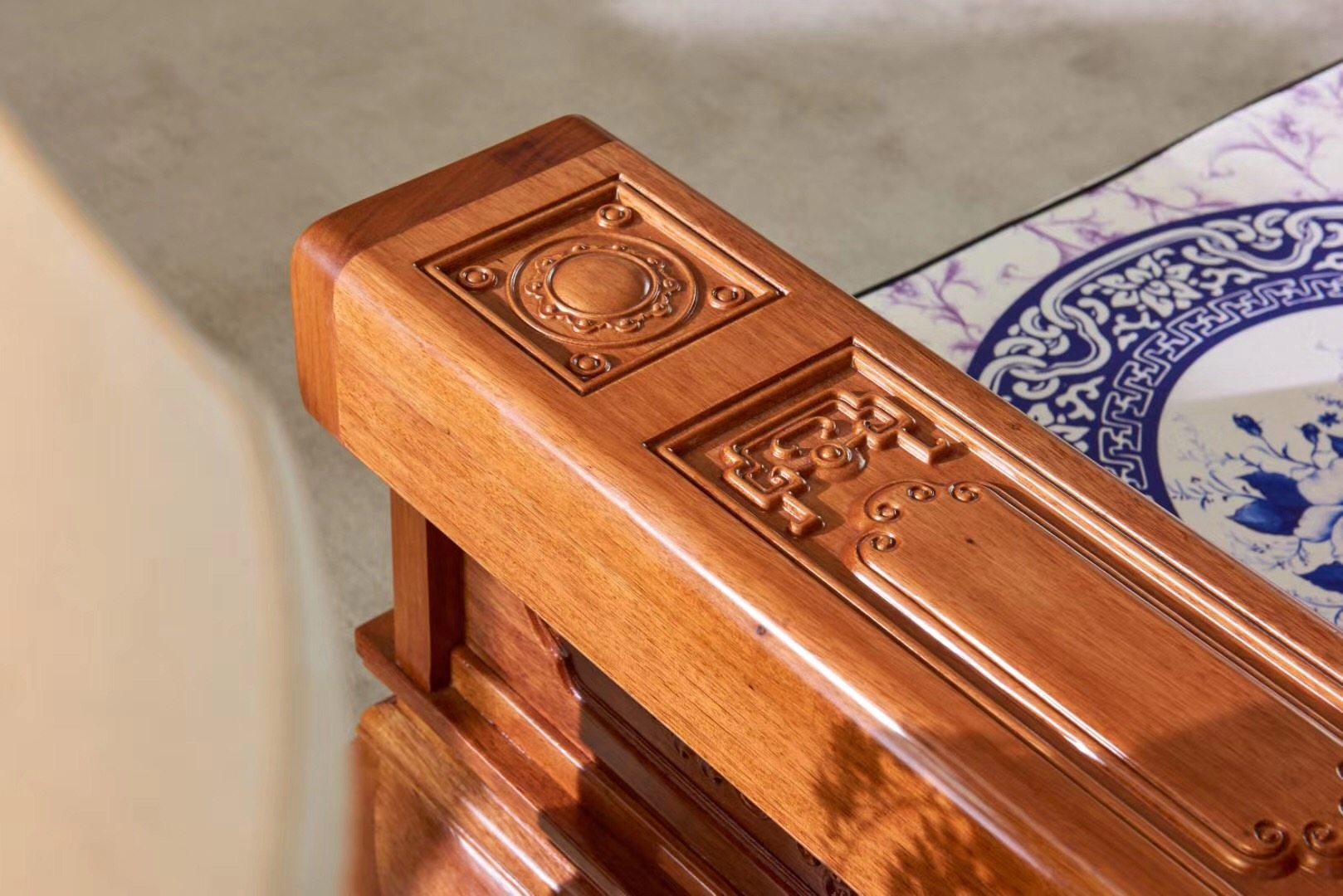 红木家具非洲金花梨花梨实木沙发国色天香菠萝格原木客厅实木沙发