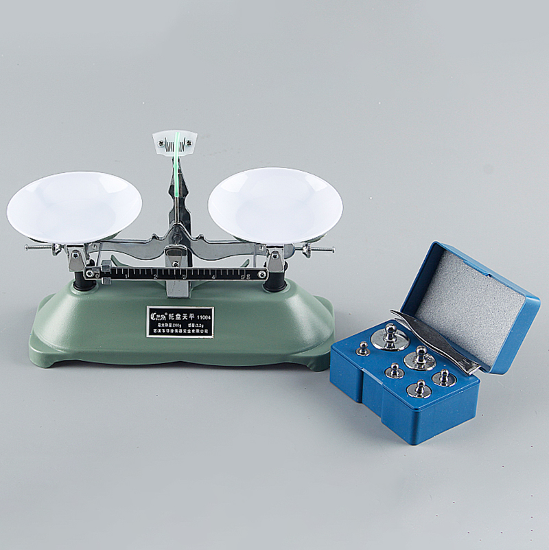 天平托盘高精度称量家用小型器材试验力学砝码教学仪器