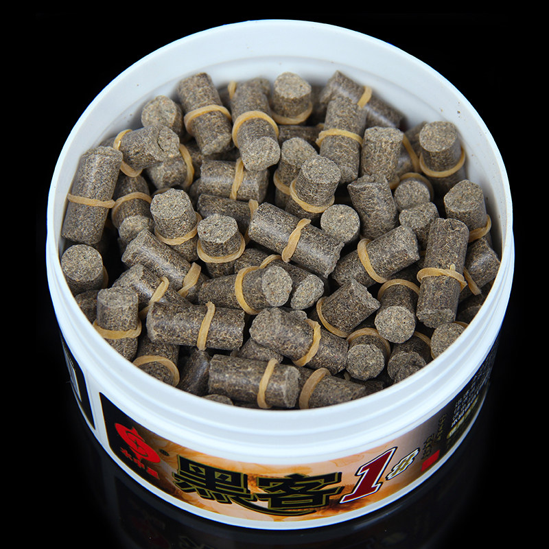 鱼饵颗粒水中星盒装黑客123号香味皮筋鱼食台钓饵